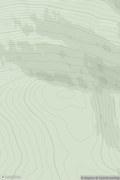 Thumbnail image for Meall Buidhe [Kyle of Lochalsh to Garve] showing contour plot for surrounding peak